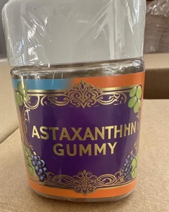 Suplemento de gomitas de vitamina para el cabello de adultos y adolescentes, gominolas de astaxantina para apoyar la salud de la piel y los ojos - Product Image 1