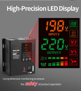 45-280V 10KVA 220V puissance AC monophasé régulateurs de tension automatiques stabilisateurs AVR prix - Product Image 3