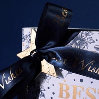 Rubans de boîte-cadeau de ruban imprimé pour l'emballage Arc de ruban de satin élastique pré-attaché décoratif