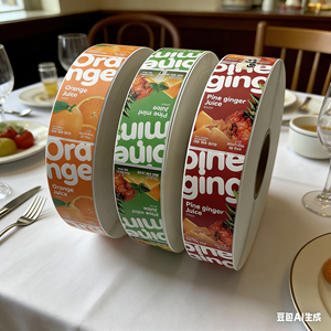 Etiqueta Adhesiva Personalizada con Logotipo para Botellas de Jugo, Etiqueta para Envases de Alimentos y Bebidas - Product Image 6