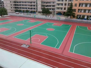Customized Eco-Friendly Sports <strong>Court</strong> Flooring Silicon PU and <strong>Rubber</strong> for Elasticity <strong>Basketball</strong> Volleyball Badminton Tennis
