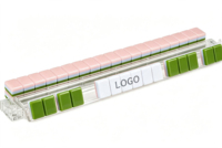 Ensemble de Mahjong américain moderne de luxe en acrylique vert olive avec des tuiles à motifs floraux et de dragons Art Déco pour le divertissement