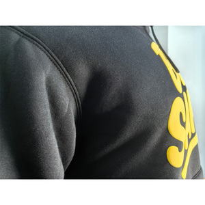 Custom Logo Unisex <b>Sweatshirt</b> Hoody Thick Oversized Hooded Puff Printing Casual Pullover Fashion Trendy - Product Image 4