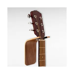 2023 Hot Selling Guitar Wall Hanger Handmade Bent Wood Guitar Hanger Wall Mount Guitar Holder