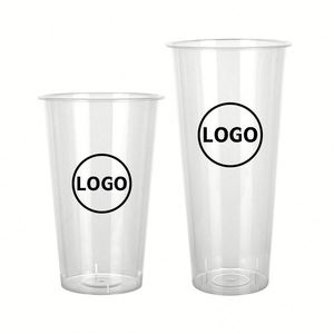 Vaso de Plástico PP Esmerilado con Tapa y Logotipo Personalizado, Impresión Digital, 90mm, 8oz-32oz, para Té de Burbujas, Jugo, Café - Product Image 3