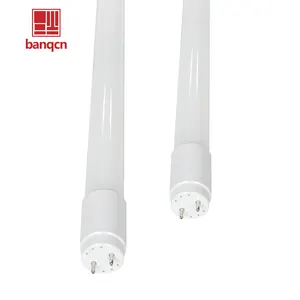 Banqcn lampu tabung Led T8, perlengkapan lampu kaca 9w 18w 20w 22w 60cm 120cm 150cm hemat energi untuk toko