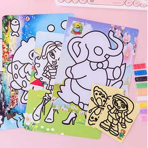 Juegos de pintura de arena portátiles con varios tamaños, adecuados para actividades recreativas al aire libre para niños y viajes familiares - Product Image 3