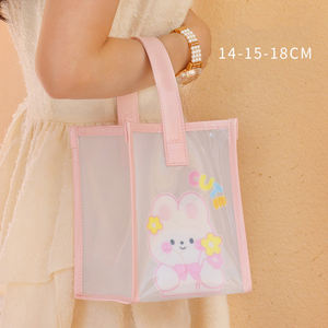 Bolsa de playa de gelatina de verano a la moda, bolsa de envío de mano transparente, bolsa de almacenamiento de plástico de PVC para playa - Product Image 3