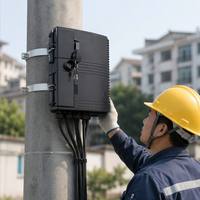 Boîtier de distribution de fibre optique extérieur IP65 FTTH 16 cœurs ODB NAP pour accès terminal