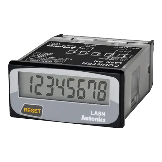DIN W48 X H24mm Размер таймер Autonics 8 цифр ЖК-дисплей Счетчик LA8N-BN цифровой таймер LA8N