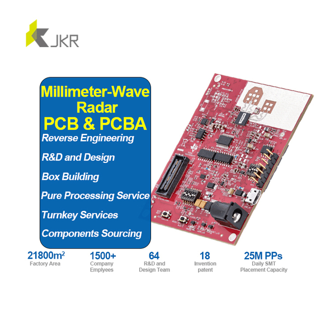 14yrs Shenzhen Millimeter Wave Radar PCB PCBA OEM ODM Custom Design Component SMT Electronic Circuit Board Manufacturer Assembly