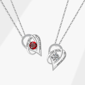Collana Regalo di Lusso 'I Love You to the Moon and Back' con Zirconi Aaa a Forma di Cuore per Donna - Product Image 3