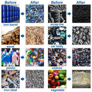 Vanest Chất lượng cao Kích thước nhỏ Gỗ Shredder đôi trục băm nhỏ Máy - Product Image 6