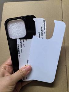 Bảo vệ điện thoại di động trường hợp đối với <span class=keywords><strong>iPhone</strong></span> trống thăng hoa trường hợp bao gồm điện thoại 2D TPU nhựa chèn 2 trong 1 trường hợp trong suốt - Product Image 6