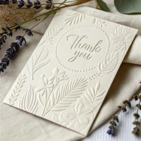 Tarjetas de Agradecimiento Empresariales Impresas con Logotipo en Lámina Dorada, Material Reciclable Mate de Lujo, con Relieve y Grabado, Personalizadas al por Mayor