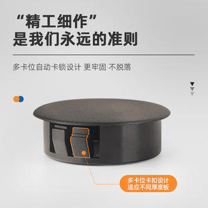 Indeter Plastic Plug 20236.12 PVC <b>Waterproof</b> <b>Cable</b> End Cap For Low Voltage Distribution Box Black White Decorative Cover - Product Image 4