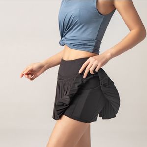 Xsunwing Custom Logo Gym Wear Tennis Shorts Rock Golf Sport <span class=keywords><strong>2</strong></span> in 1 Atmungsaktives Laufen Aktive Röcke Frauen mit Taschen WLWDK09 - Product Image 3