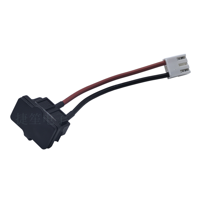 2.5A250V IEC C8 Power Socket Adapter Connector Outlet Plug with Waterproof Cap and Wires for Computer and Equipment JR-201S