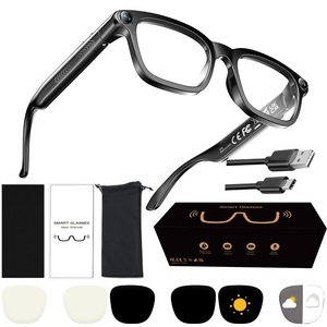 OEM AI Smart <b>Glasses</b> Factory 8MP 4K <b>Camera</b> Real Time Translation Voice Assistant Bluetooth Calling Music Sunglasses Wholesale - Product Image 6