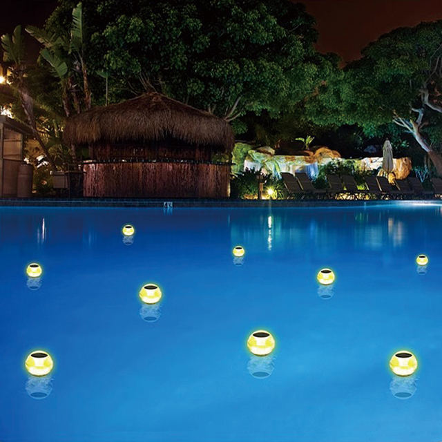 Floating Pool Solar Light Color Changing LED Pond Lamp for Pool Party Backyard Garden Water Decoration Factory Direct