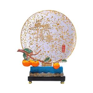 Persimmon Ruyi chanceux cerf ornement luxe feuille d'or nouvelle maison ornement haut de gamme atmosphère salon décoration maison ornement - Product Image 5