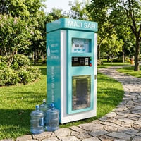 Distributeur d'eau Euro-polo à monnayeur, station d'eau potable RO pure à haute capacité