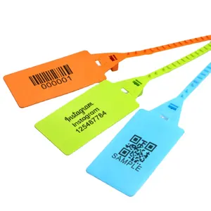 YDPS-025 China fábrica outlet impressão personalizado grande tag plástico segurança cinta selo com código QR