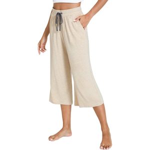 Pantalon Capri en Viscose de Bambou pour Femme, Ample et Confortable, avec Poches, Idéal pour le Yoga et la Détente, Pantalon de Nuit pour Femme - Product Image 2