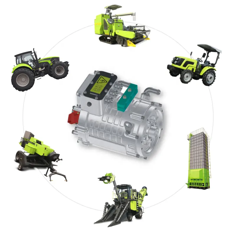 Brogen 20kw 30kw Hoogspanning Landbouwmachines Tractor Elektrische Pmsm Ac Motor Voor Elektrische Voertuig Landbouwtractor