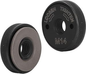 Tự khóa lớp phủ niken công cụ điện phụ tùng vòng phát hành nhanh chóng kẹp M14 chủ đề mặt bích <span class=keywords><strong>Nut</strong></span> cho trục chính máy mài góc - Product Image 1