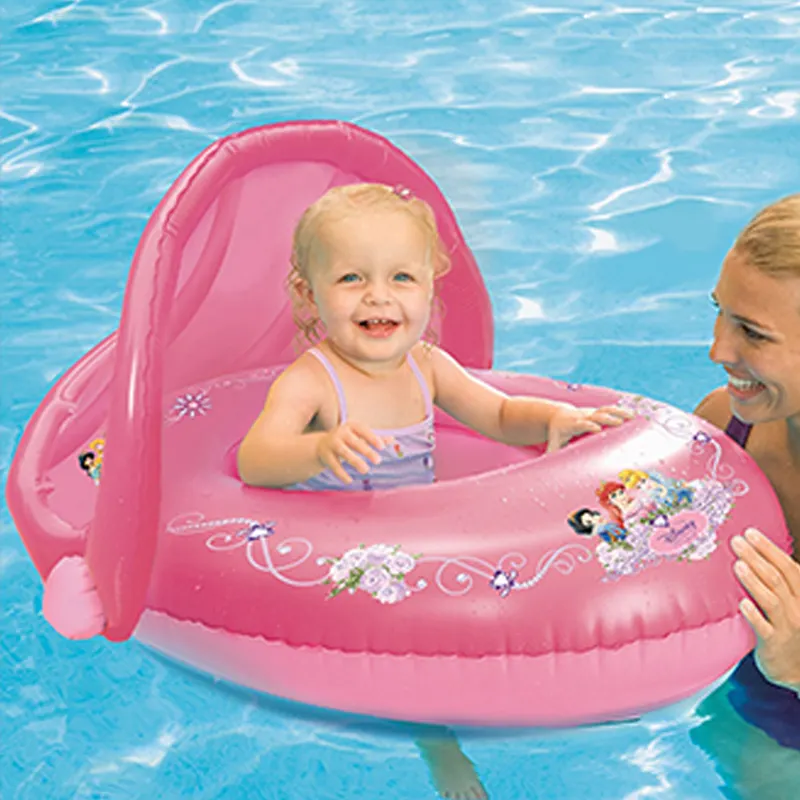 Flotador de piscina de bebé, asiento de barco inflable de princesa, personalizado, promocional