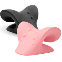 Oreiller chiropratique portable en forme de V pour étirer le cou, soulager les douleurs cervicales, aligner la colonne vertébrale et détendre les muscles des épaules