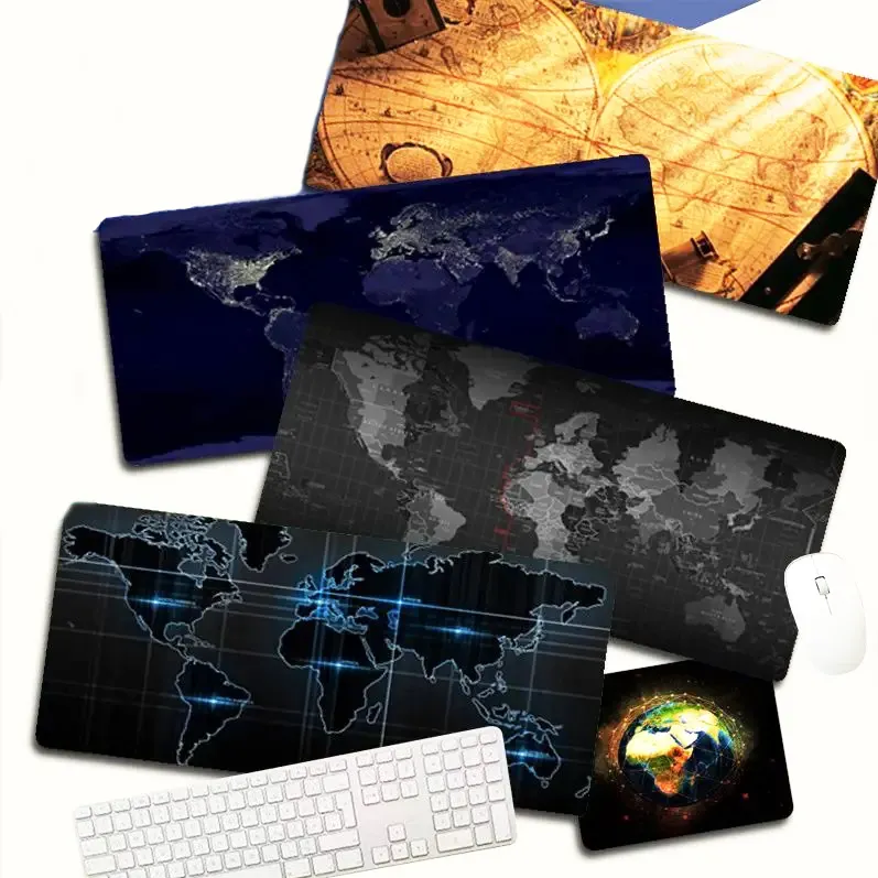 Design all'ingrosso Mouse Pad mappa del mondo per Gaming Mouse Pad con caricatore Wireless bianco nero RGB grande Mouse Pad produttore