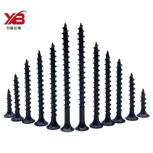 Tornillos para paneles de yeso de acero negro directo de fábrica, cabeza de corneta ennegrecida fosfatada, diseño antigrietas, rosca de doble <span class=keywords><strong>Curso</strong></span> para - Product Image 5