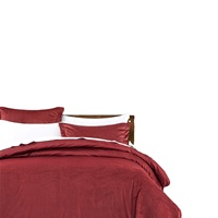 Juego de ropa de cama con certificado BSCI, cortina de terciopelo a juego, color liso, venta directa de fábrica