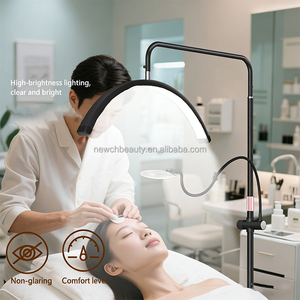 Lámpara Moderna para el Cuidado Facial <span class=keywords><strong>de</strong></span> la Piel, Lámpara <span class=keywords><strong>de</strong></span> Belleza con Intensidad Regulable, Lupa, Anillo <span class=keywords><strong>de</strong></span> Luz <span class=keywords><strong>de</strong></span> Estudio, Luz <span class=keywords><strong>de</strong></span> Trabajo para Uñas, Cejas y Tatuajes - Product Image 3