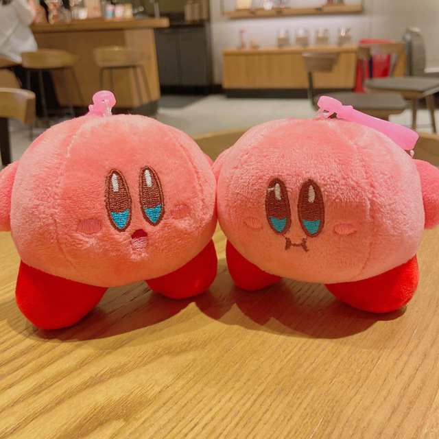 Star Kirby Cute Girls Keychain Pendant Toy with PP Cotton Filling Small Creative Doll Bag Accessory Ages 14+