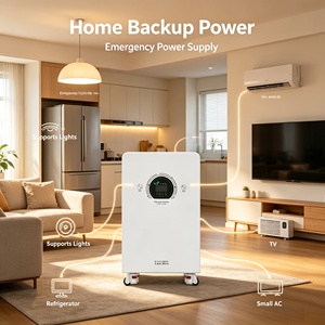 Sistema <span class=keywords><strong>di</strong></span> Accumulo Energetico Tutto in Uno per Campeggio all'Aperto, AC220V 8KWh 16KWh, Batteria Solare LiFePO4 con Inverter e Controller Integrati - Product Image 4