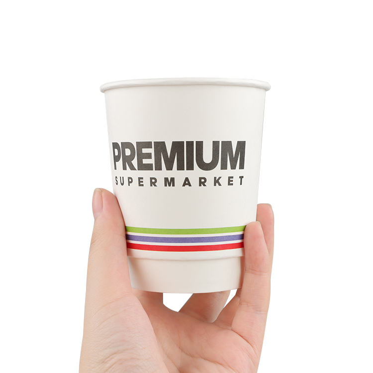 Customized Print Logo double wall coffee beverage paper cups for hot drink with lidsPopular