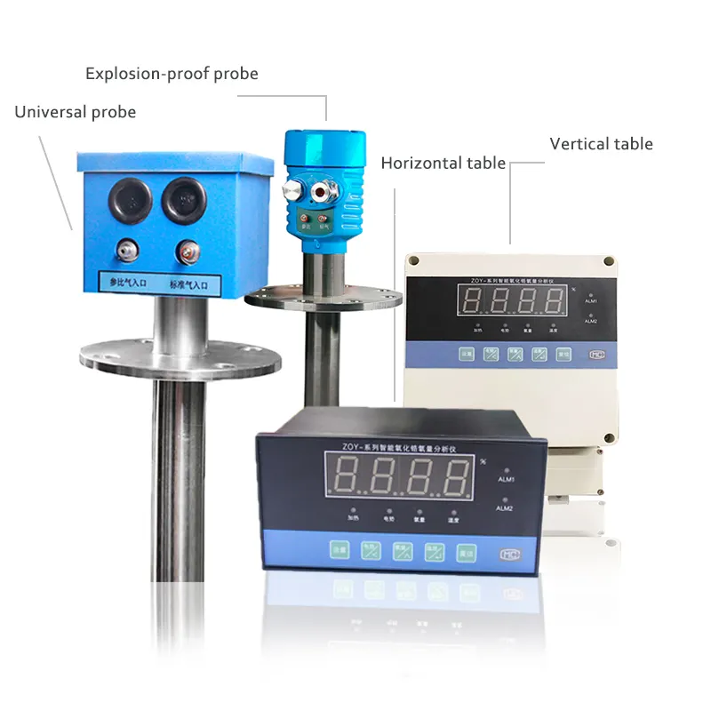 Penganalisa kandungan oksigen/Sensor zirkonia industri penganalisa oksigen Zirconia probe