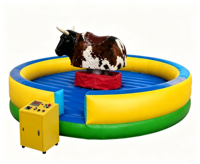 Équipement d'amusement commercial d'extérieur : Machine de jeu gonflable de rodéo mécanique pour adultes