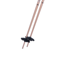 Poignée avec sangle nordique de haute qualité en liège naturel fait à la main, pôle de Ski en Aluminium, haute qualité