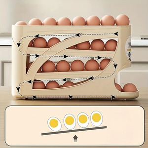Support de rangement roulant épaissi pour porte latérale de réfrigérateur à double porte, organisateur de fraîcheur domestique, design peu encombrant, vente en gros - Product Image 6