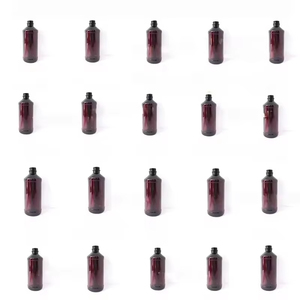 Bouteille en plastique PET vide de 500 ml (16 oz) pour sirop contre la toux Wockhardt Tris Pai Nostrum Arch avec bouchon à vis et étiquette adhésive - Product Image 3