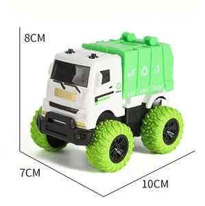 Dumper crane mixer truck kids toy car plastic pull back friction powered construction engineering vehicle