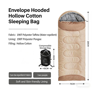 Sac de couchage individuel portable GHealth 2026 de luxe, durable, en polyester, type enveloppe, pour camping extérieur, hiver et automne, résistant au froid et chaud - Product Image 5