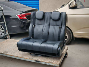 Autoliuma 2-Seat Leather Foldable Bed Bifold RV <strong>Interior</strong> <strong>Accessory</strong> with Customizable Car Seats for Campervans - Product Image 4