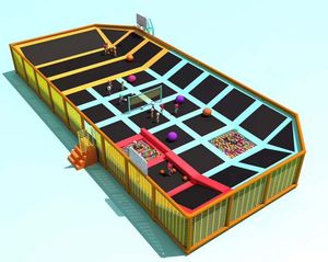 Vente directe d'usine <span class=keywords><strong>KALUEN</strong></span> AJSX1-5, parc de trampolines intérieur personnalisé en PVC de qualité commerciale pour garçons et filles de plus de 10 ans - Product Image 3