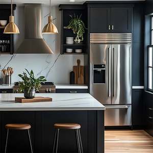 High-End Custom <b>Cabinets</b> Luxury Finish Waterproof Durable Kitchen Island <b>for</b> New Builds Apartments Stainless <b>for</b> Outdoor Kitchen - Product Image 3