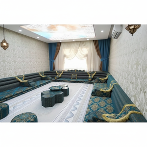 Customizable Arabic Majlis <b>Moroccan</b> Floor <b>Sofa</b> Set L-Shaped and U-Shaped Options for Living Room Furniture - Product Image 3
